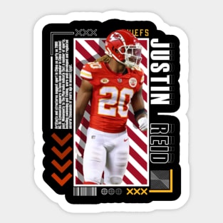 Justin Reid Paper Poster Version 10 Sticker